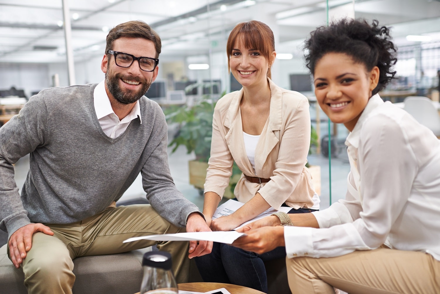 Industry professionals collaborating
